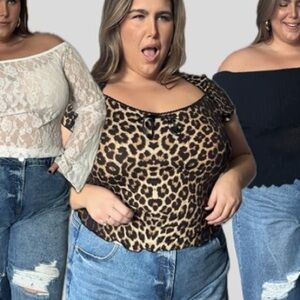 Cheetah top short sleeve